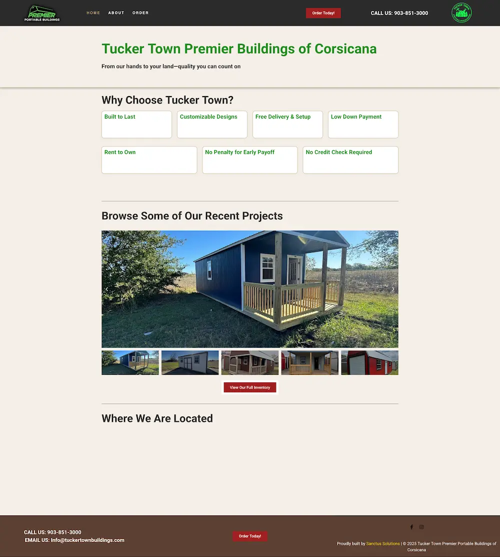 Tucker Town Premier Buildings